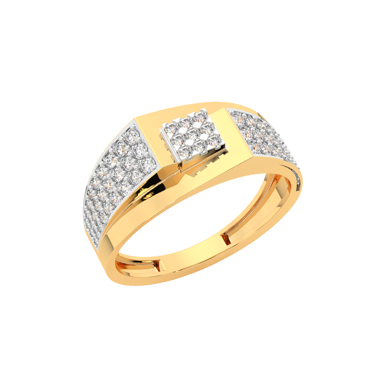 Luke Round Diamond Ring For Men